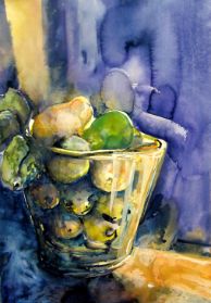 Obstschale - Aquarell Anita Guske